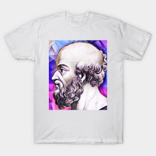 Eratosthenes of Cyrene Pink Portrait | Eratosthenes of Cyrene Artwork 8 T-Shirt